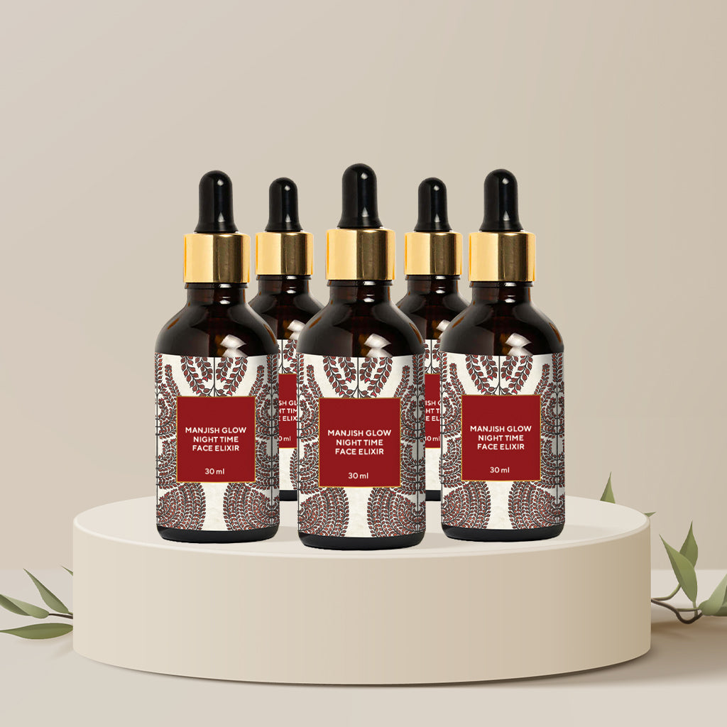 Manjish Élixir de Visage Lumineux Nocturne - Lot de 5