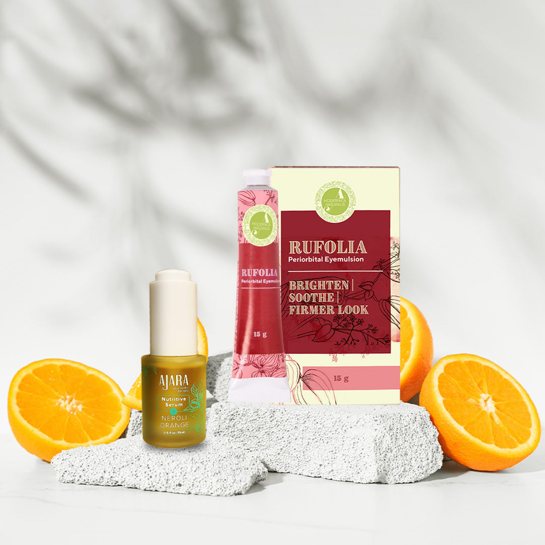 GRATUIT : Sérum nutritif au Néroli Orange ET une crème raffermissante pour les yeux  Rufolia