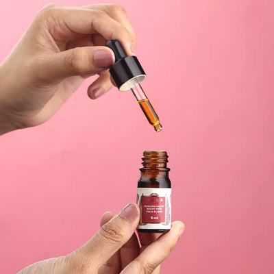 Mini Manjish Glow Night-Time Elixir – Huile ayurvédique pour le visage pour une peau éclatante, uniforme et un teint amélioré