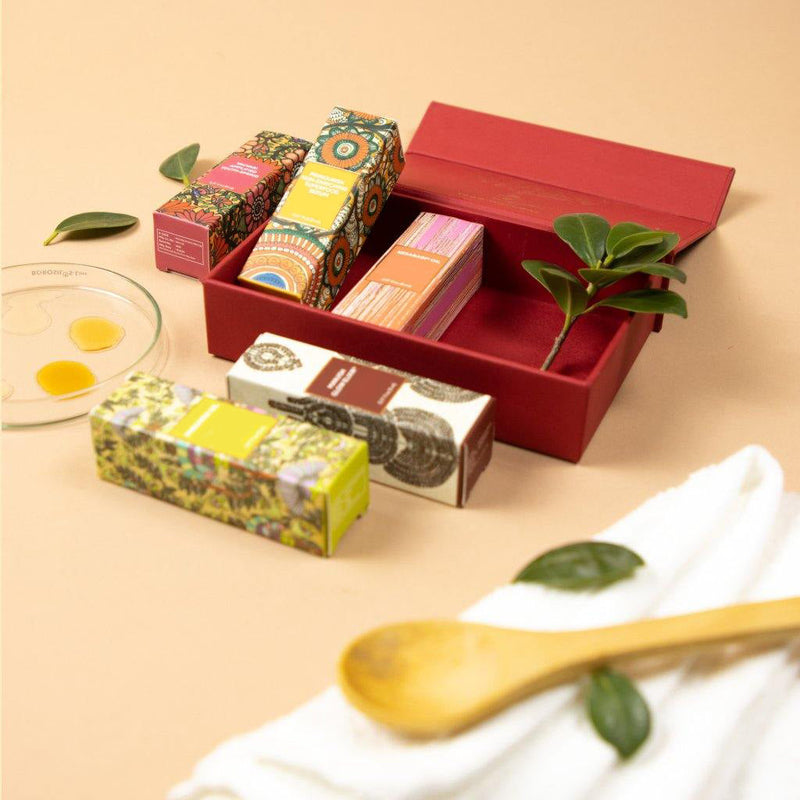 🎁 Le Vrai Visage de la Beauté - 5 Mini Huiles Ayurvédiques pour le Visage 🏷️ (100% off)