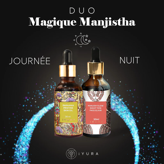 Duo magique Manjistha - Pour les peaux irrégulières, les taches de vieillesse et les taches de soleil