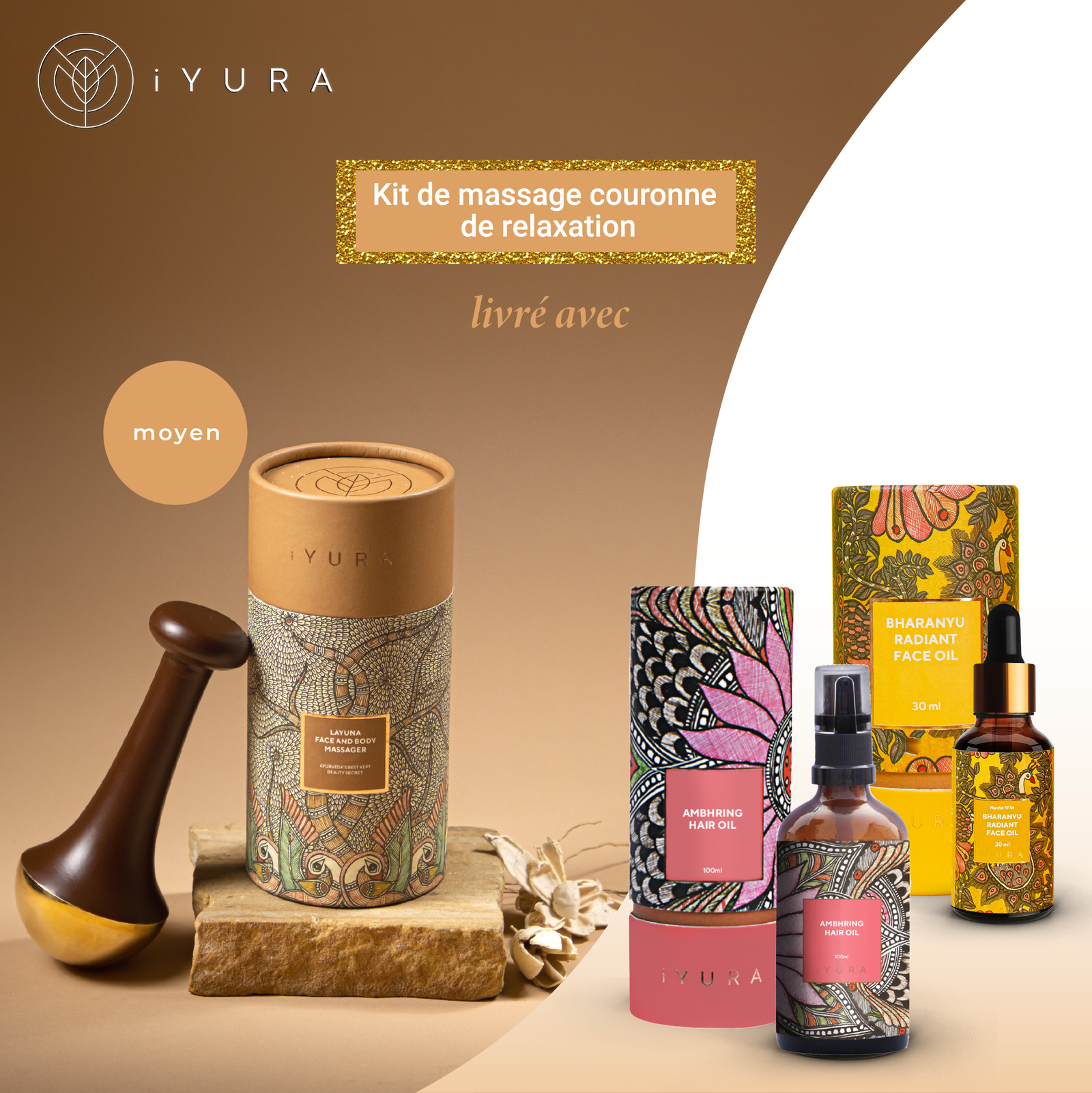 Kit de massage couronne de relaxation