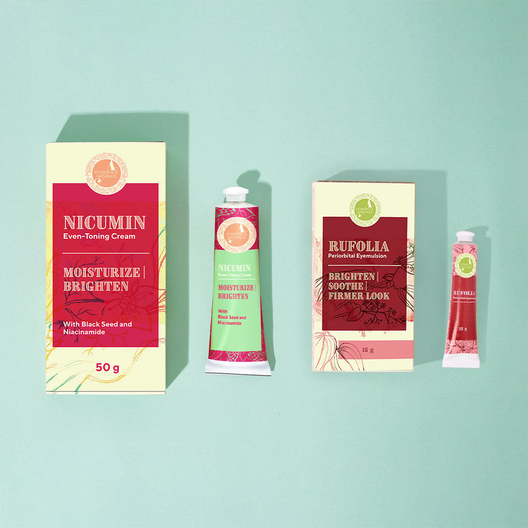 Glow Getter Duo: Rufolia Eyemulsion Périorbitaire et Nicumin Crème Unifiante Visage