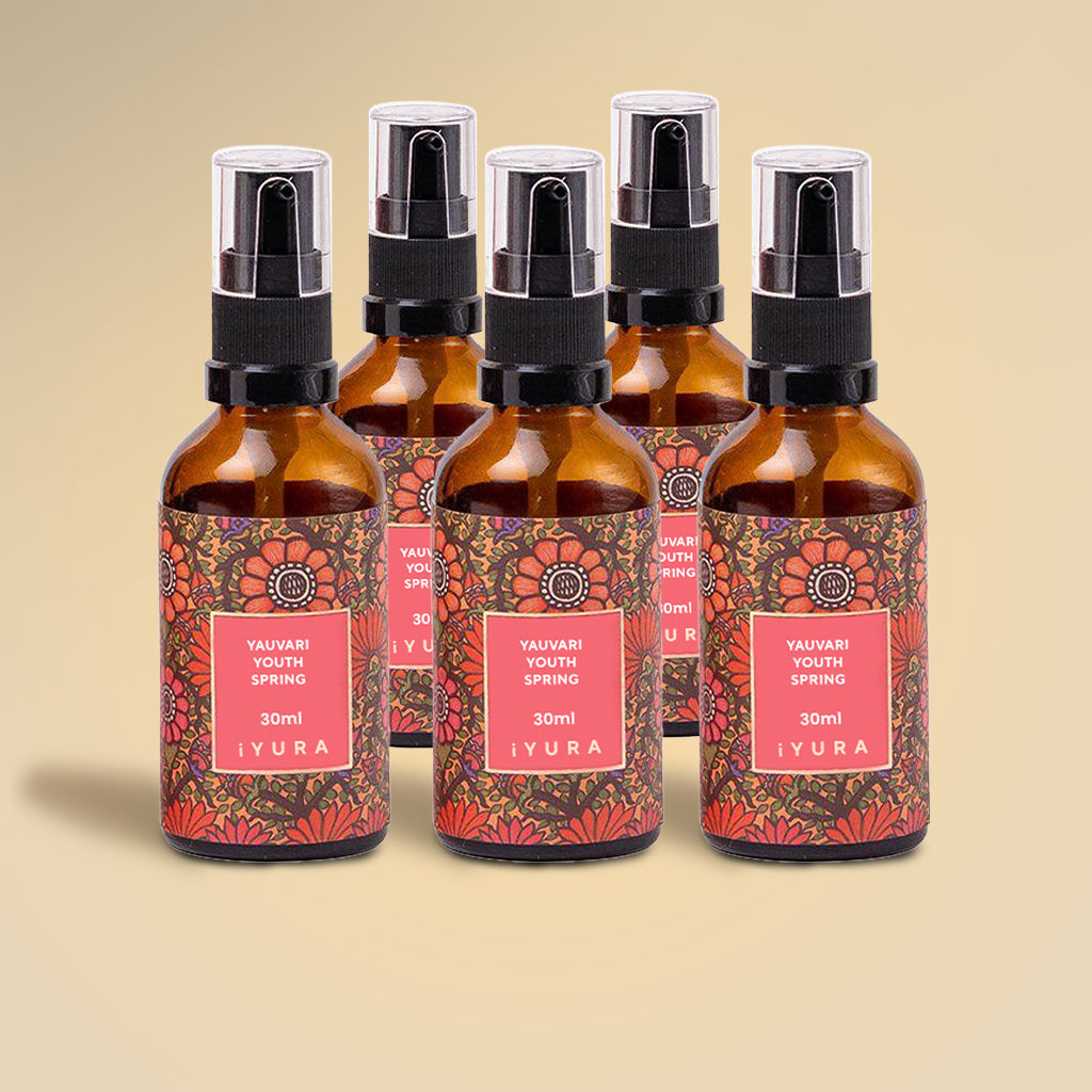 Yauvari Élixir de Jeunesse - Meilleur Hydratant pour le Visage pour les Peaux Sèches, Vieillissantes ou Matures- Lot de 5