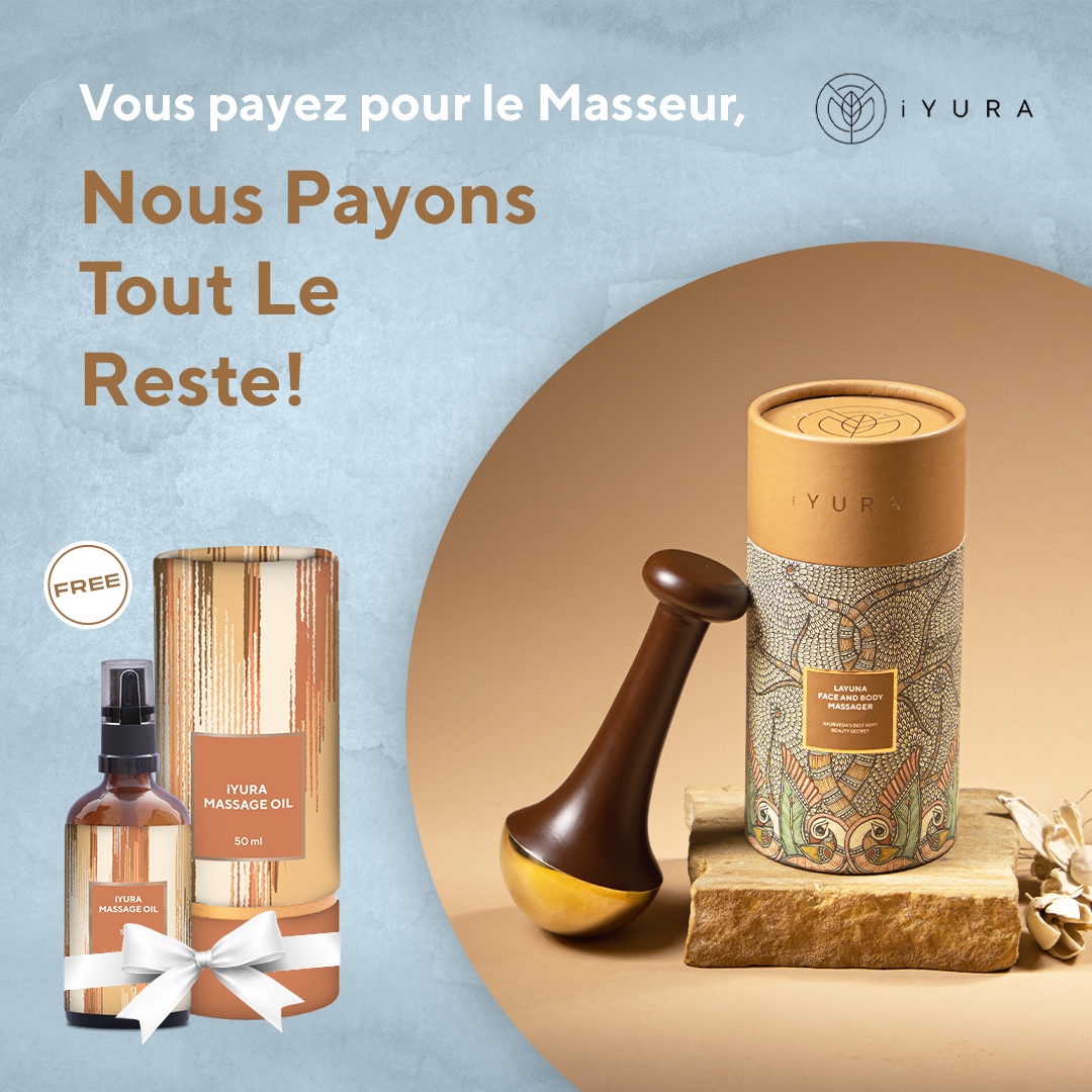 Layuna pour le visage et le corps plus l'huile de massage iYURA gratuite - Le secret le mieux gardé de l'Ayurveda